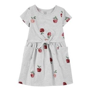 Carter's Apple Print Jersey Dress